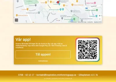 Koppla hemsida till app